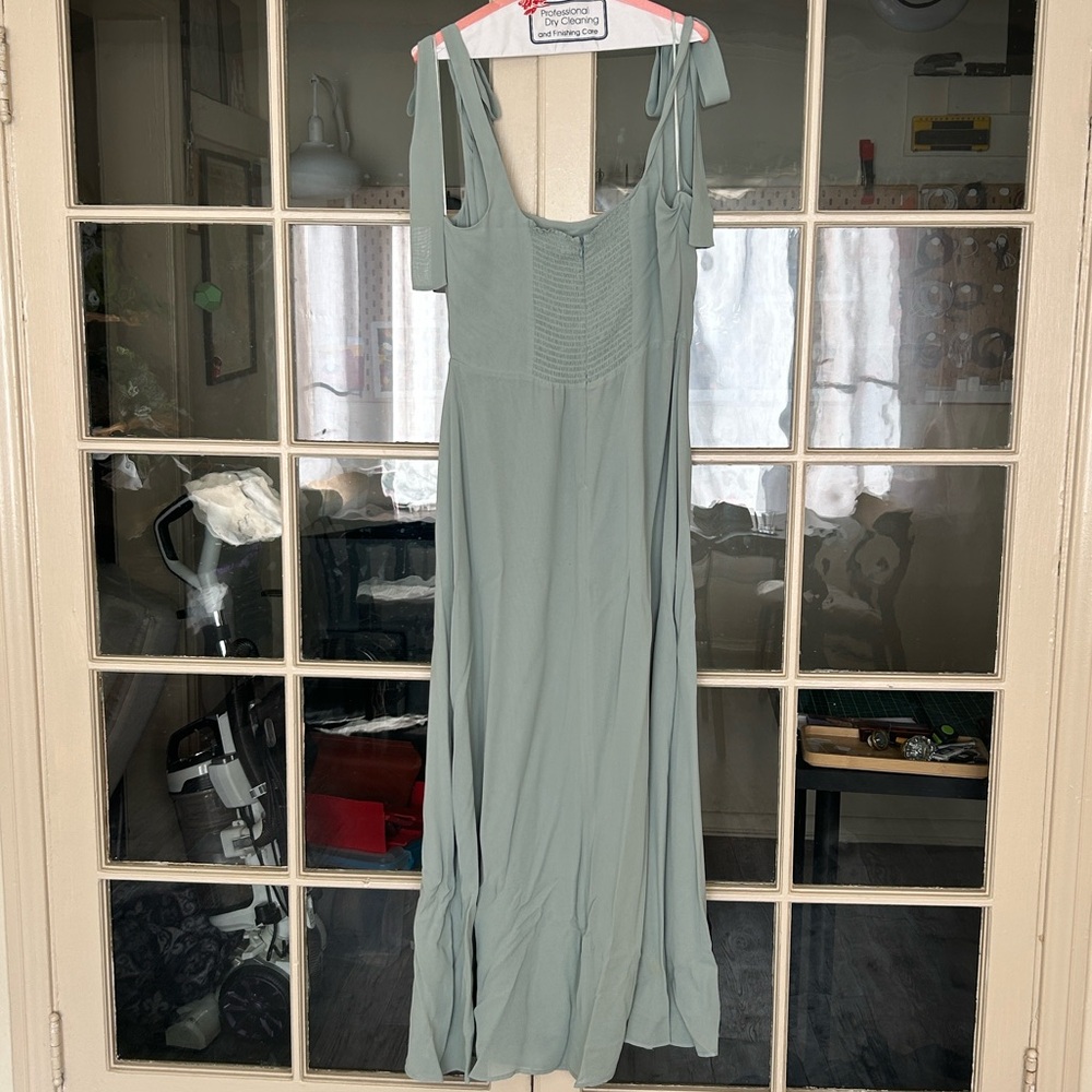 Reformation Celadon Green Westerly Dress - image 4